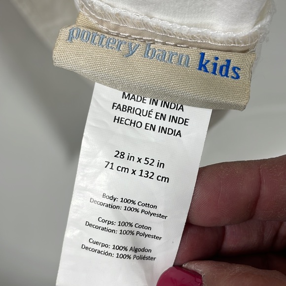 Pottery Barn Kids White Crib Dust Ruffle . Never used . - Picture 4 of 4